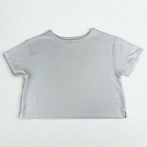 Travis Mathew Womens Coastal Rib Charter Cruise Golf‎ Top White M Cropped Shirt